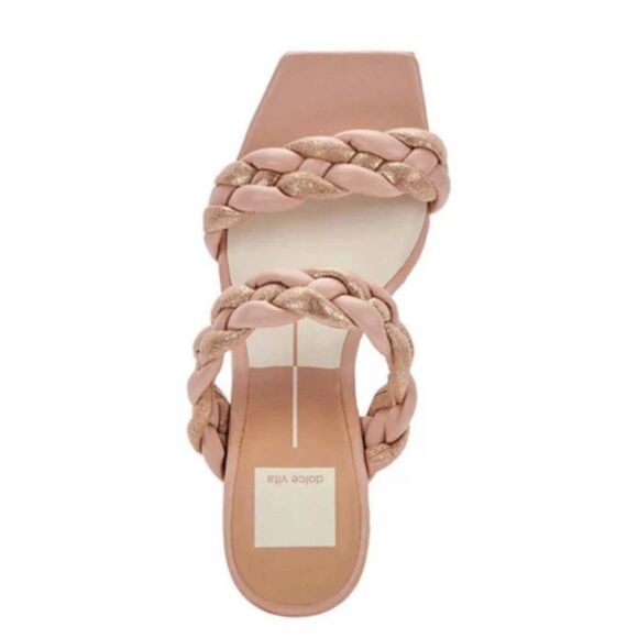 New Dolce Vita Women's Dolce Vita Paily Sandals pink copper multi braid size 7 - Picture 4 of 6